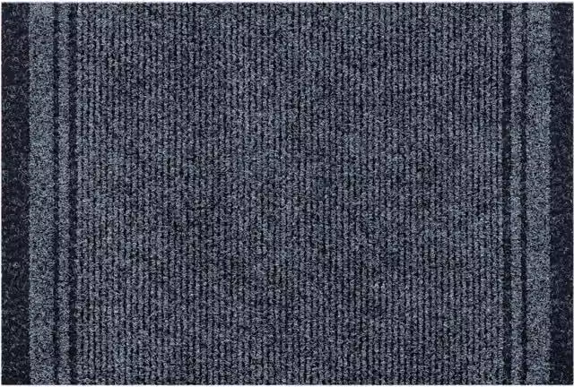 RugsX Malaga Striped Doormat in Grey, W: 66 cm, D: 140 cm – 1