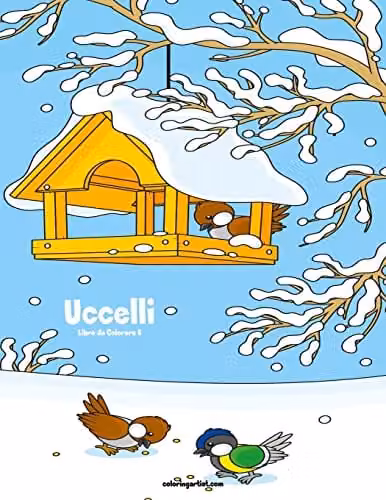 Createspace Uccelli Libro da Colorare 6: Volume 6 Multicolour Childrens Colouring Book