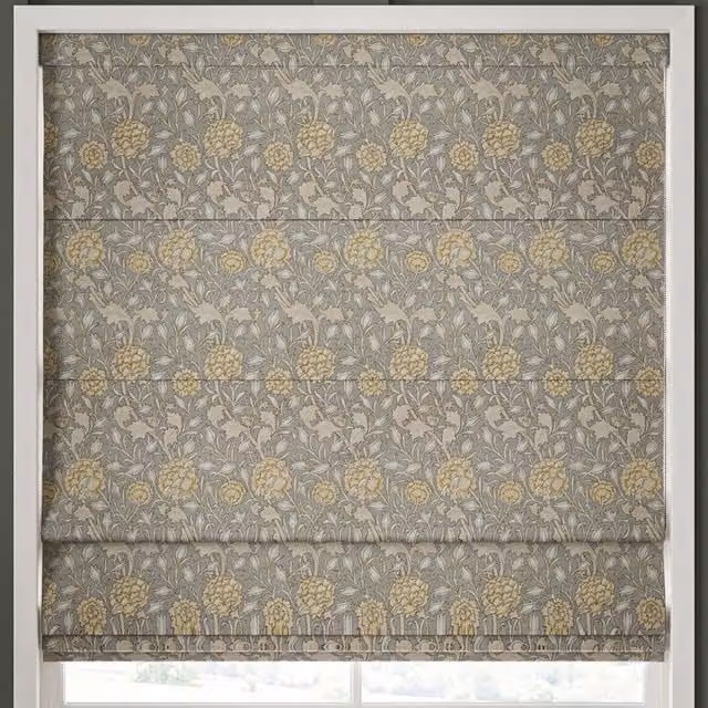William Morris At Home Wild Tulip Made to Measure Blackout Roman Blind in Limestone