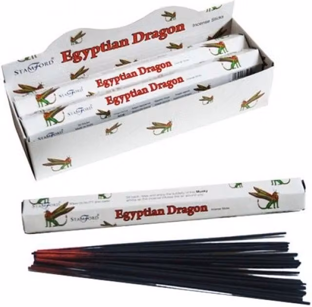 Stamford Egyptian Dragon Premium Incense Sticks, White