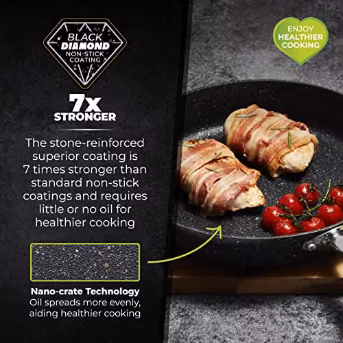 Tower Non-Stick Frying Pan, Black, 30 cm – 3
