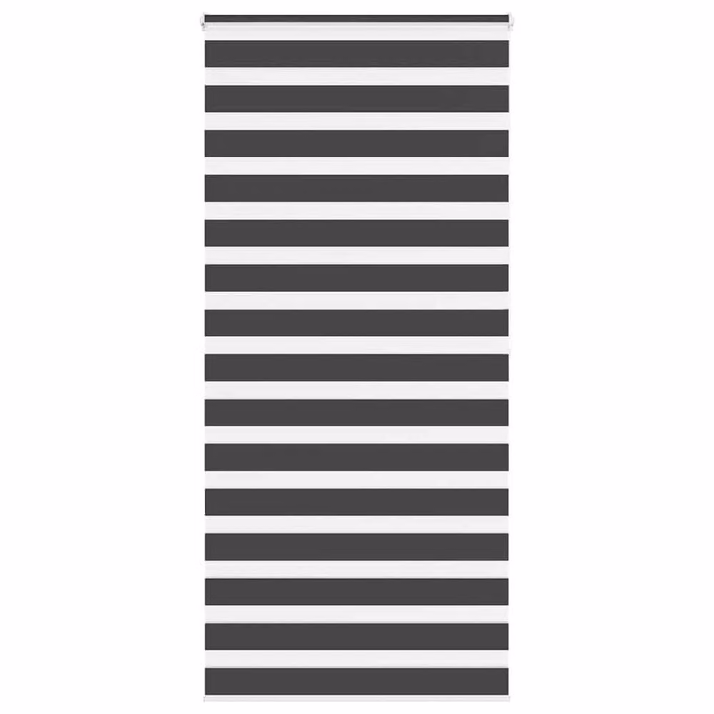 Berkfield Home Black Zebra Day and Night Blind, Polyester, W: 105 cm, H: 200 cm – 2