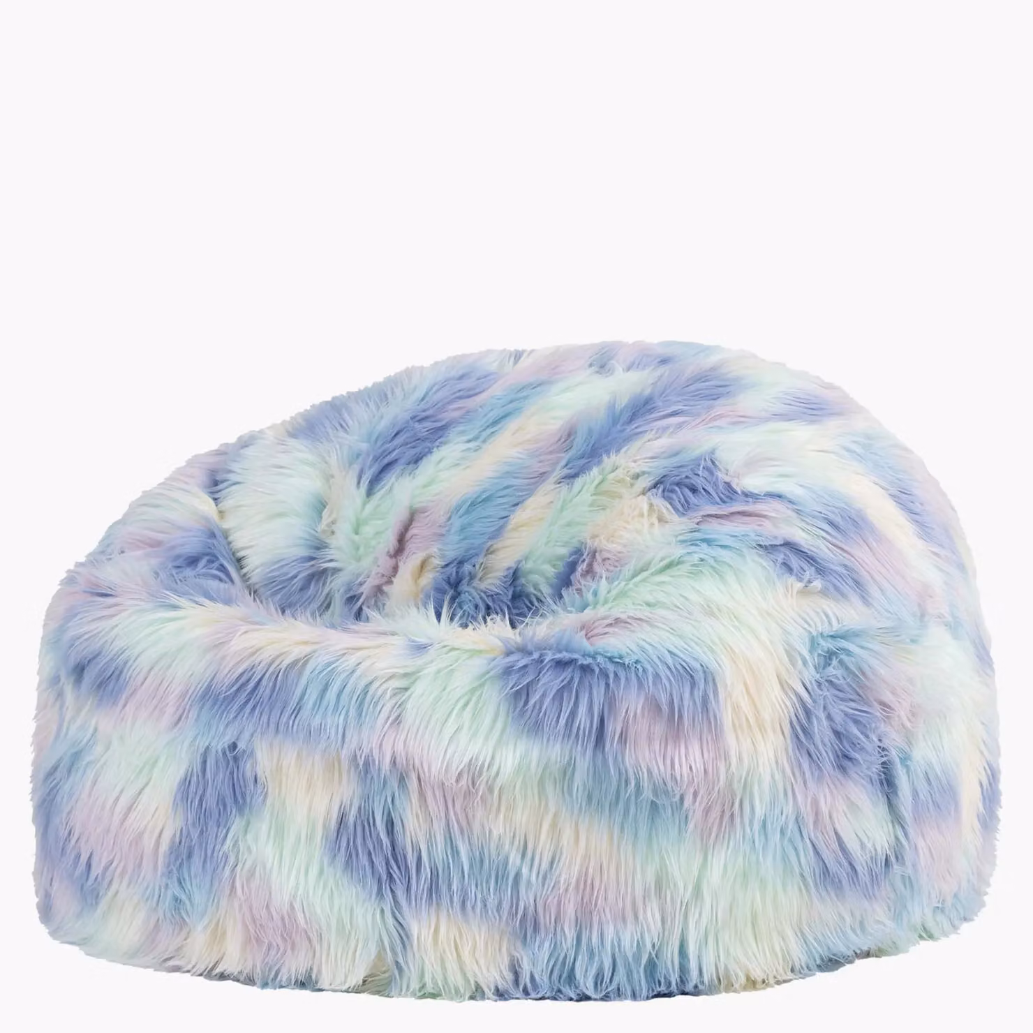 icon Kingston Classic Dome Bean Bag in Multicolour Abstract Faux Fur – 2