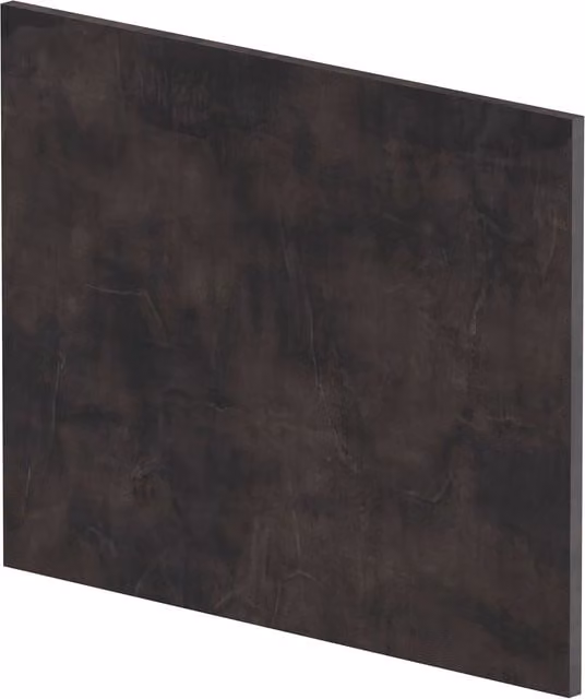 Balterley L Shape Square End Bath Panel in Textured Matt Metallic Slate Grey, 1700mm – 1