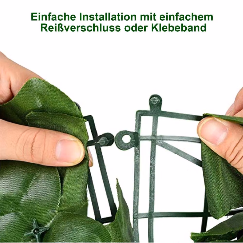 Nordara Green Artificial Ivy Hedge Privacy Screening Roll for Garden Fence or Wall-Mounted Use – 4