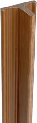 Ecoscape Composite Slatted Cladding Joint Trim in Spiced Oak Brown, 3.6 m