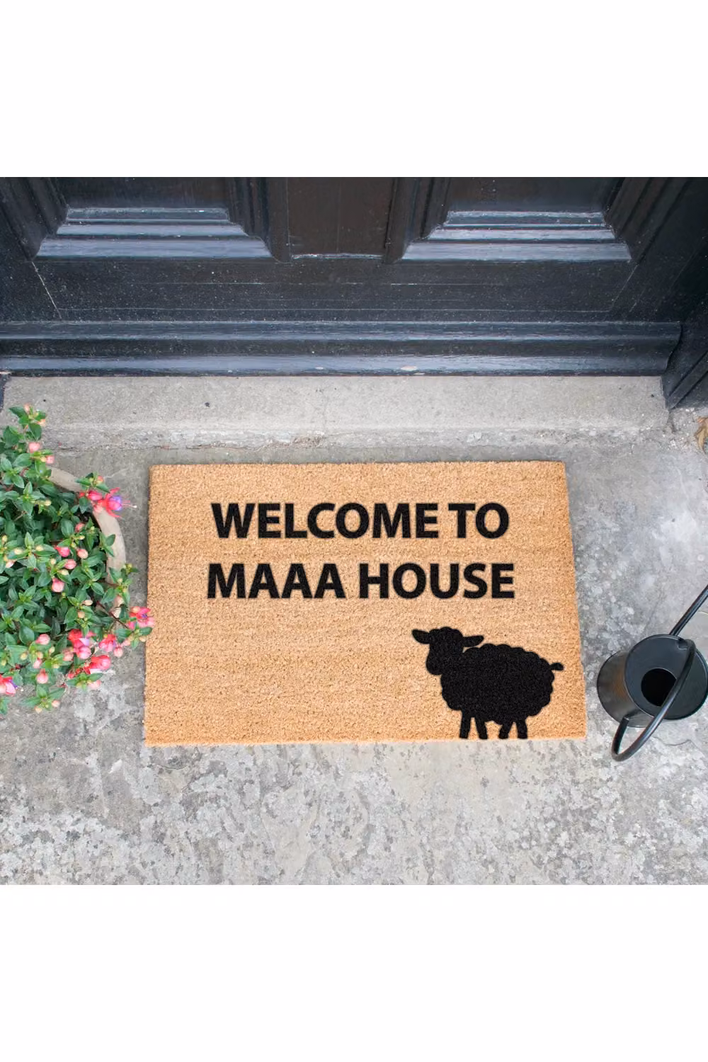Artsy Mats Welcome to Maaa House Doormat, Black, W: 60 cm, D: 40 cm – 2
