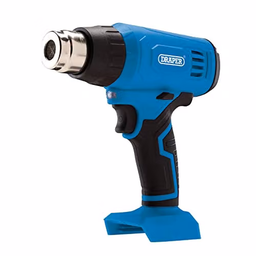 Draper 07590 D20 20V Rechargeable Heat Gun in Blue and Black