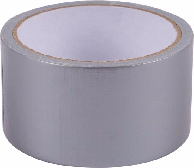 Blackspur Heavy-Duty Cloth Duct Tape, Silver, Width: 48 mm, Length: 10 m