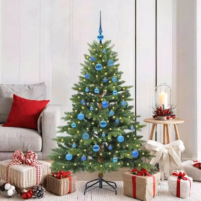 Berkfield Home Artificial Green Christmas Tree with 150 LEDs, Height: 150 cm – 1