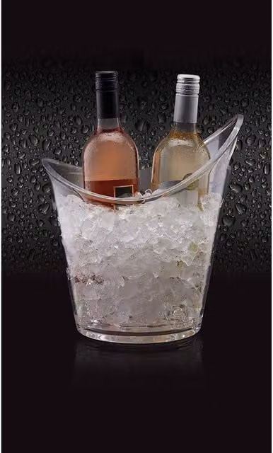 BarCraft Transparent Acrylic Wine Cooler Bucket with Handle, 4.4 Litres – 3