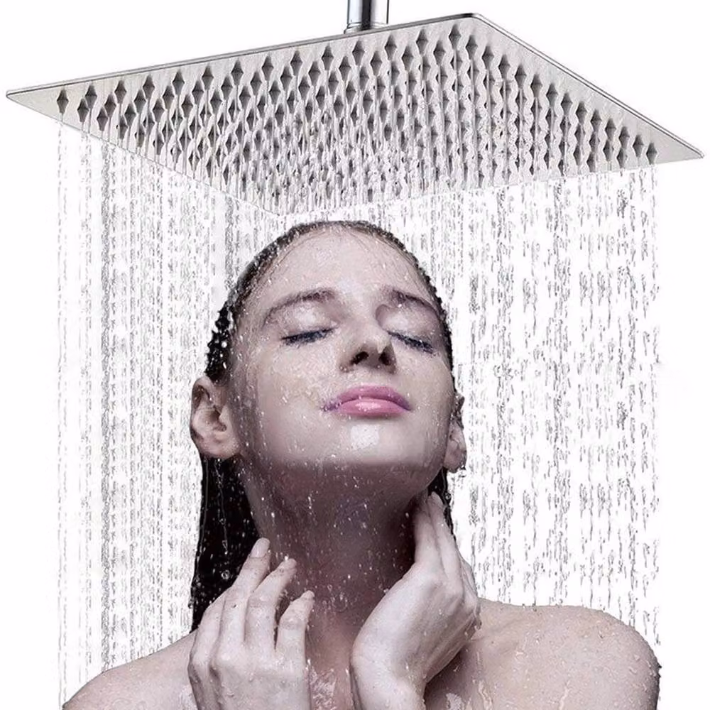 SPETLEK 8 inch Waterfall Rain Shower Head in Silver and Chrome – 2