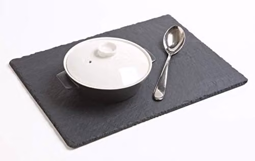Selbrae House Set of 2 Rectangular Grey Slate Place Mats – 3