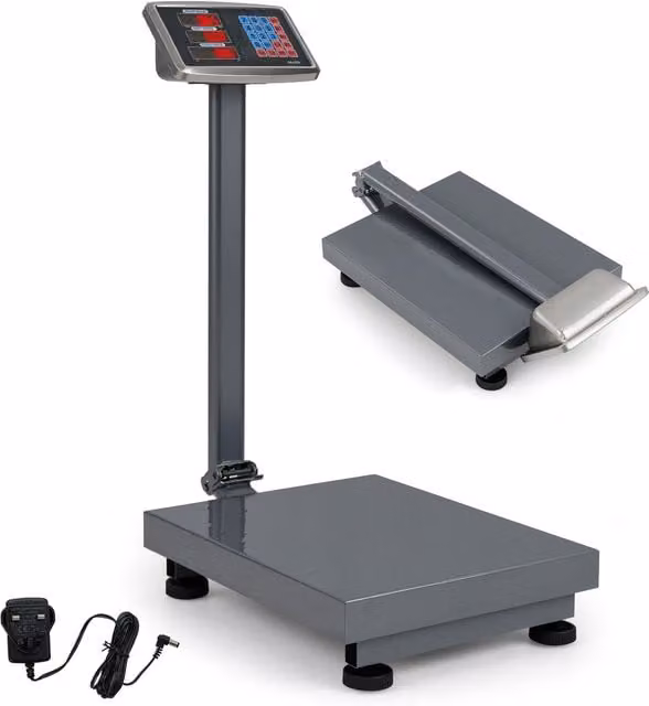 Costway Digital Computing Platform Scale with Price Calculator in Silver
