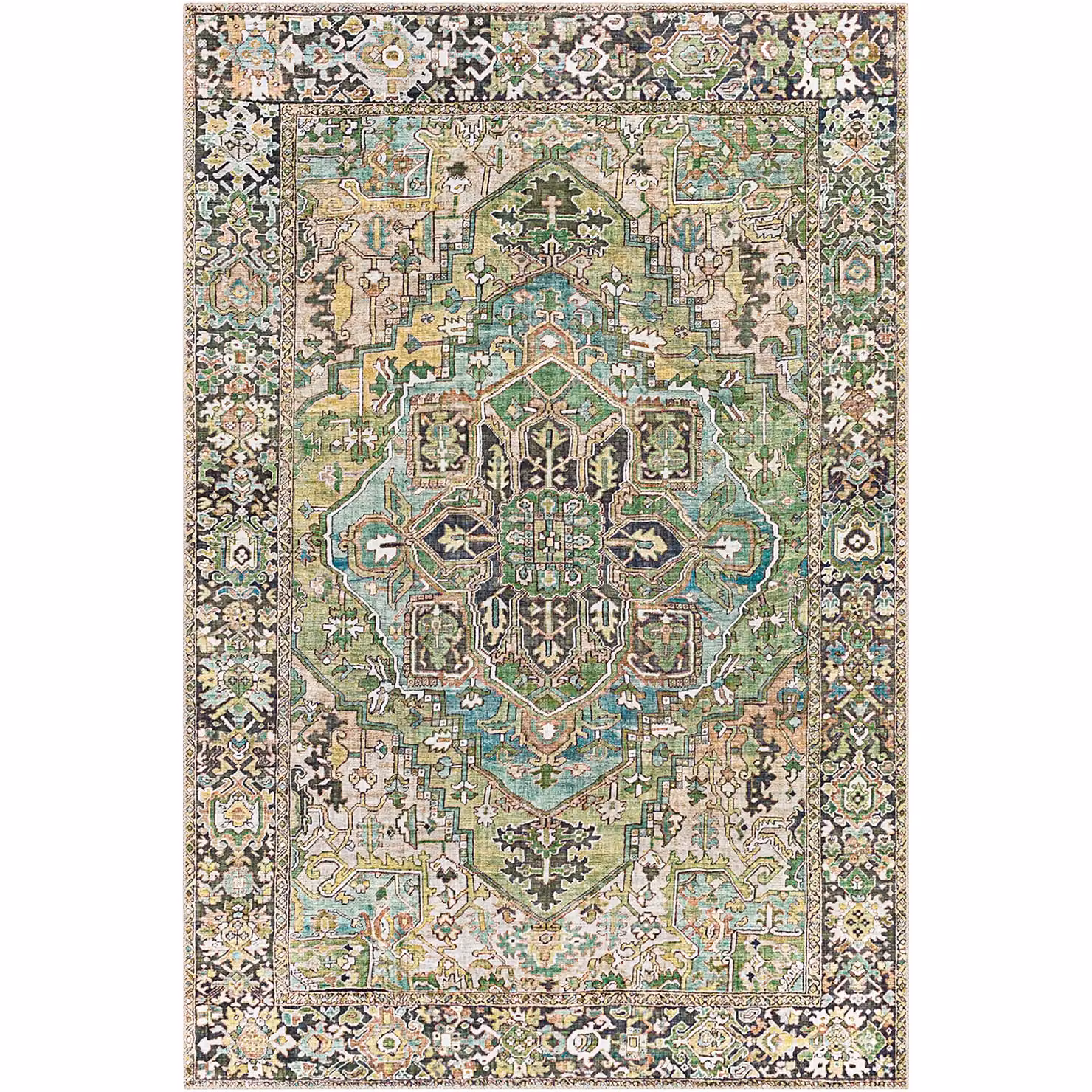 Livabliss Iris Vintage Boho Traditional Multicolour Rug W: 110 cm, L: 170 cm – 2