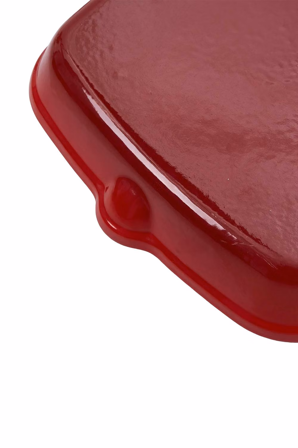 ExtraStar Enamelled Cast Iron Frying Pan with Pouring Spout in Red – 6