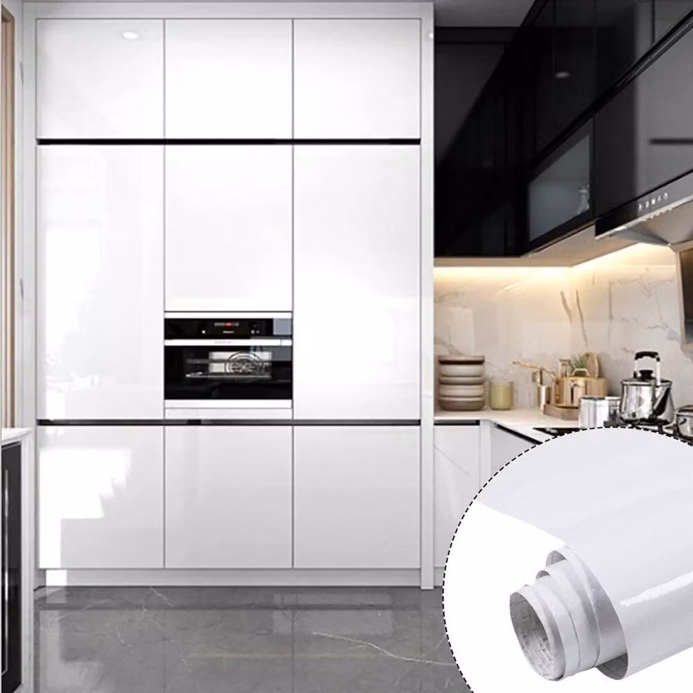 SPETLEK Glossy White Sticky Back Plastic Vinyl Wrap, W: 52 cm, H: 200 cm – 2