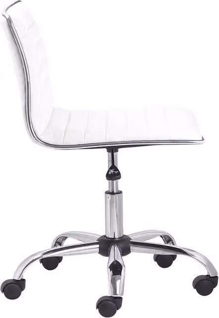 Havendro White PU Leather Adjustable Swivel Executive Office Chair – 1