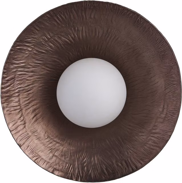 Industville Flume Diffuser Wall Light in Bronze, Diameter: 30.48 cm – 1