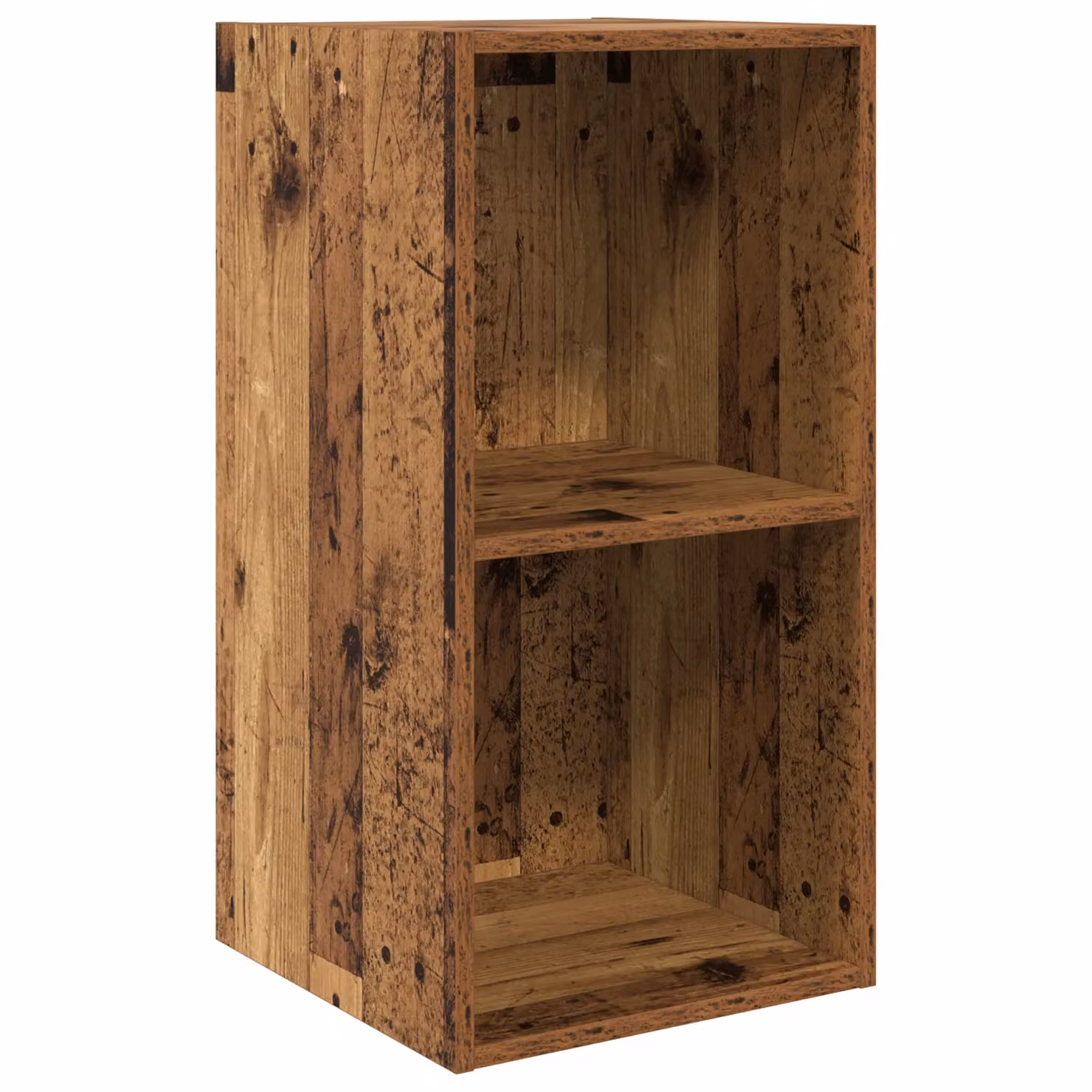 Berkfield Home 4-Piece Wall-Mounted Storage Set in Old Wood Brown – 3