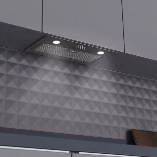 Ferre Black 50cm Built-in Under Cabinet Integrated Cooker Hood