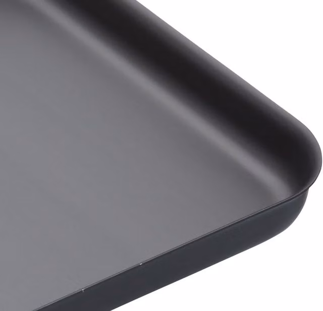 MasterClass Non-Stick Hard Anodised Aluminium Rectangular Baking Sheet, 42 cm, Black