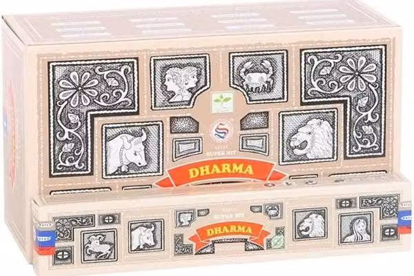 KDMD 12 Pack of Peach Superhit Dharma Incense Sticks with Floral and Woody Scents