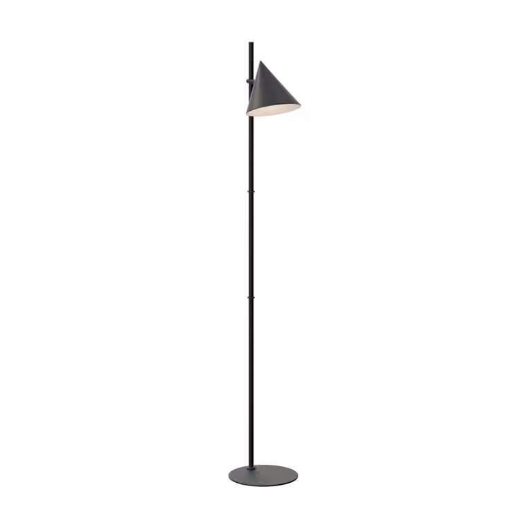 Dôme Deco ALBERTI Modern Metal Floor Lamp in Black