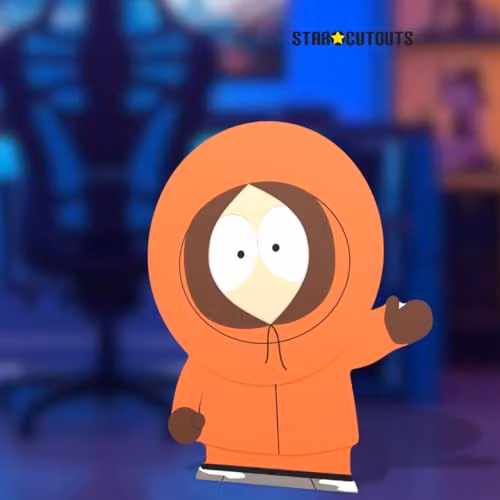Star Cutouts SC4695 South Park Kenny Cardboard Cutout, Orange, Height: 85 cm – 2