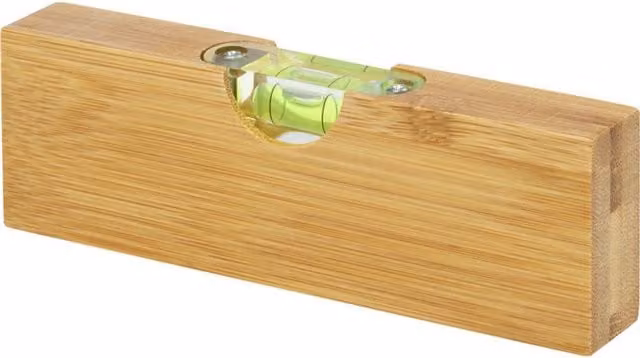 Stac Bamboo Spirit Level in Natural Brown and Sand