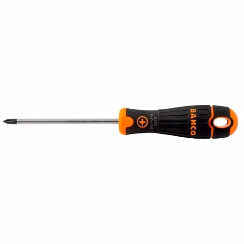 Bahco BAHCOFIT Phillips PH0 Manual Screwdriver with Chrome Steel Blade in Black and Orange – 2