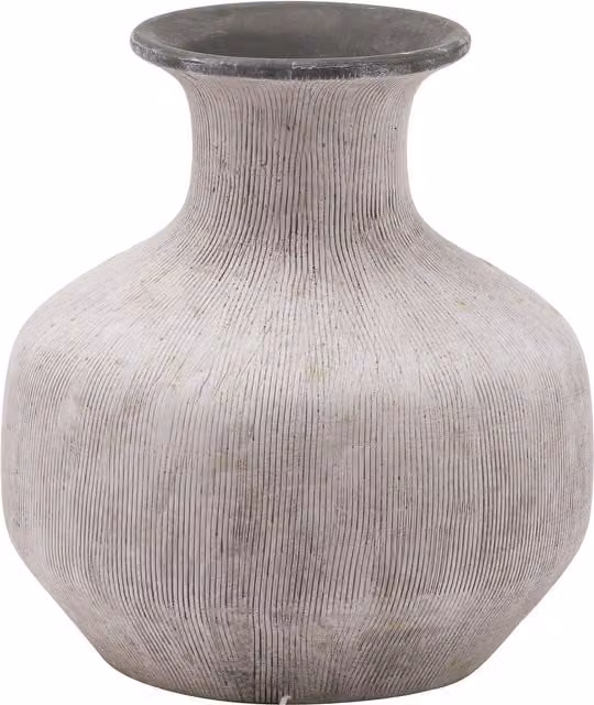 Bloomingville Squat Stone Vase in Grey, Brown or White