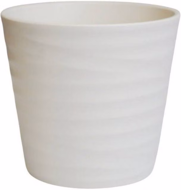 Lemon Pavilion Furniture and Decor Oslo Cotton Taper Planter, White, W: 32 cm, D: 32 cm, H: 27 cm