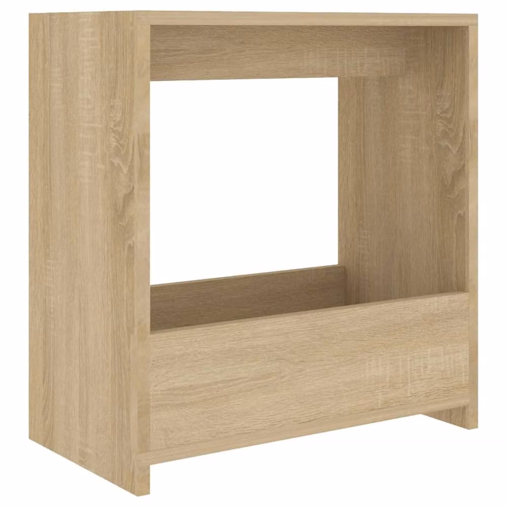 Berkfield Home Sonoma Oak Side Table in Light Tan Beige, W/D/H: 50 x 26 x 50 cm – 2