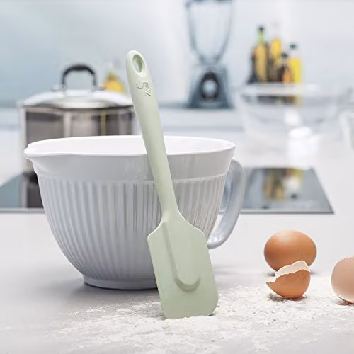 Zeal Non-Stick Silicone Spatula with Hanging Loop, Green, 26 cm – 3