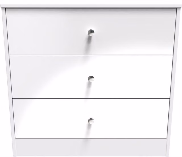 2 U Taunton 3 Drawer Chest in White