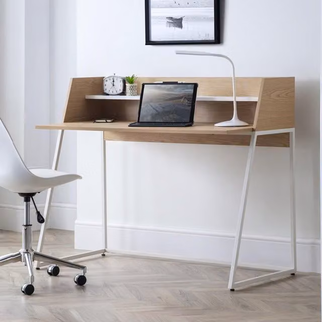 Julian Bowen Palmer White Writing Desk – 1
