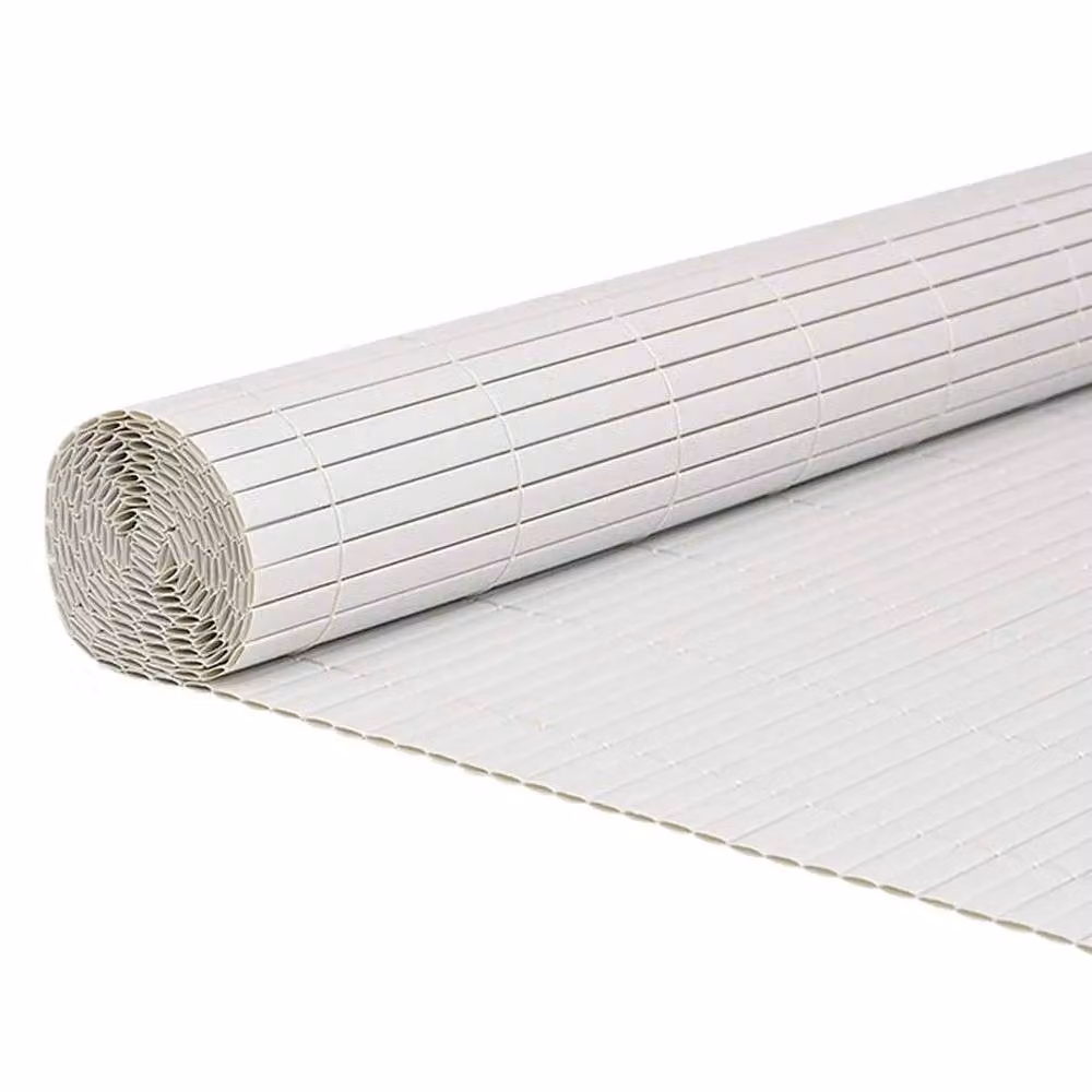 Berkfield Home Durable Double-Sided Garden Fence, White PVC, H: 180 cm x W: 5 m – 2