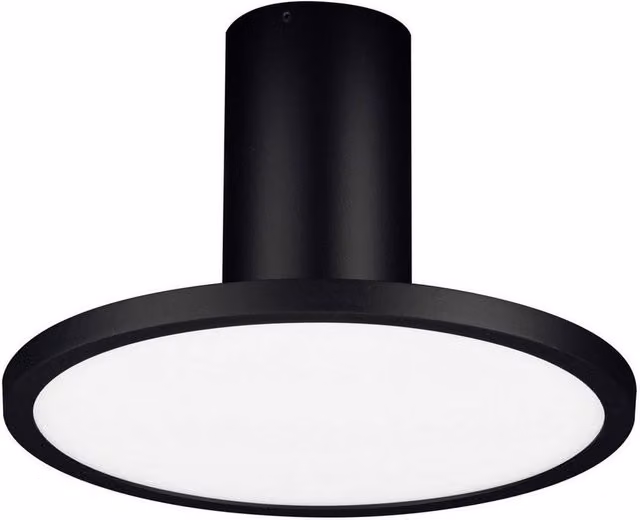 Netlighting Ekei Semi Flush Ceiling Light, Black, 20 cm, 14W LED, 1085lm, 3000K