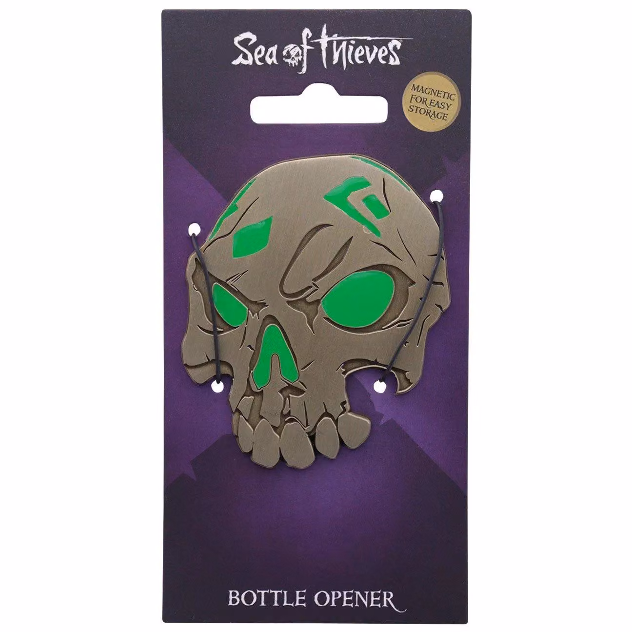 Fanattik Sea of Thieves Skull Glow in the Dark Magnetic Bottle Opener in Green and Multicolour – 2