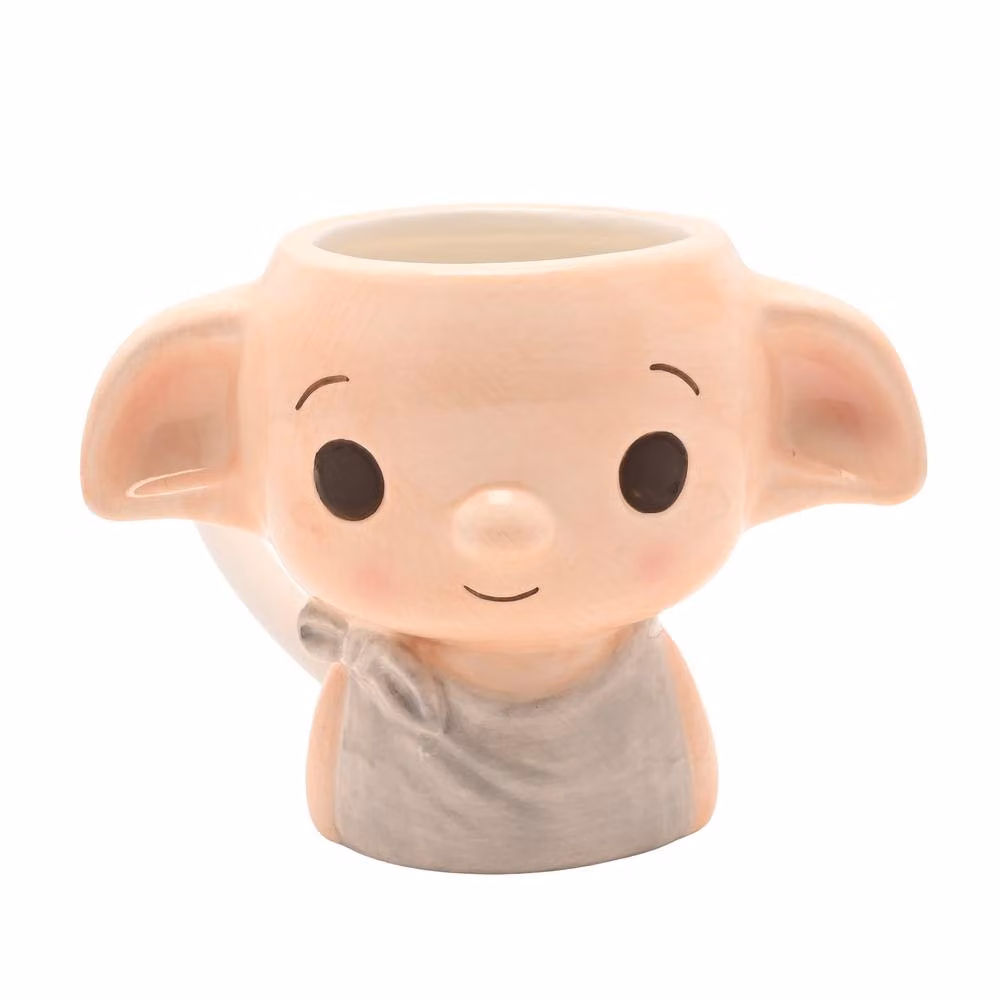 Warner Bros Harry Potter Back To Hogwarts 3D Ceramic Mug - Dobby, Beige – 2