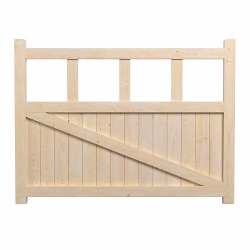 Rowlinson Wooden Swing Gate in Brown, W: 120.5 cm, H: 91.5 cm