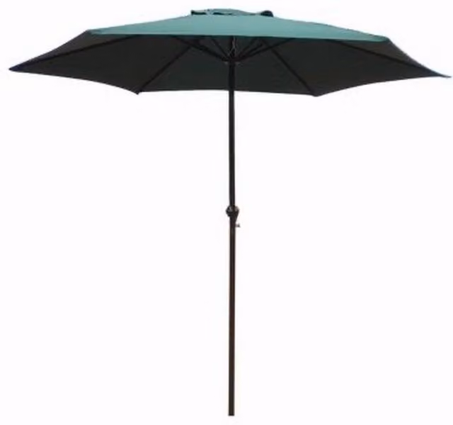 Churnet Valley Garden Furniture Ltd Green Aluminium and Polyester Parasol W: 270 cm, D: 270 cm, H: 240 cm – 1