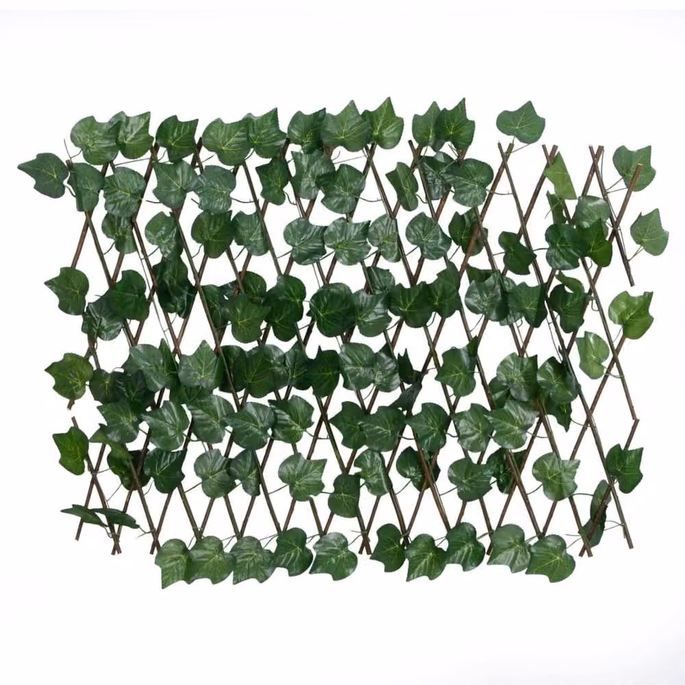 Berkfield Home Realistic Artificial Grape Leaf Trellis, Green, H 190 cm x W 60 cm x D 60 cm – 3