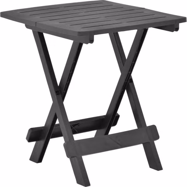 Berkfield Home Folding Garden Table in Anthracite and Black, W/D/H: 45 x 43 x 50 cm – 1