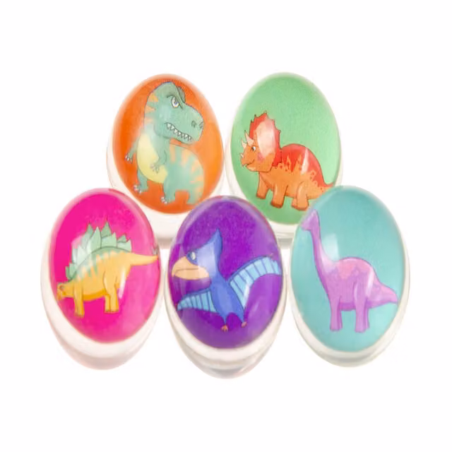 LG-Imports Pack of 50 Multicolour Animal Bouncy Balls, 32mm Diameter