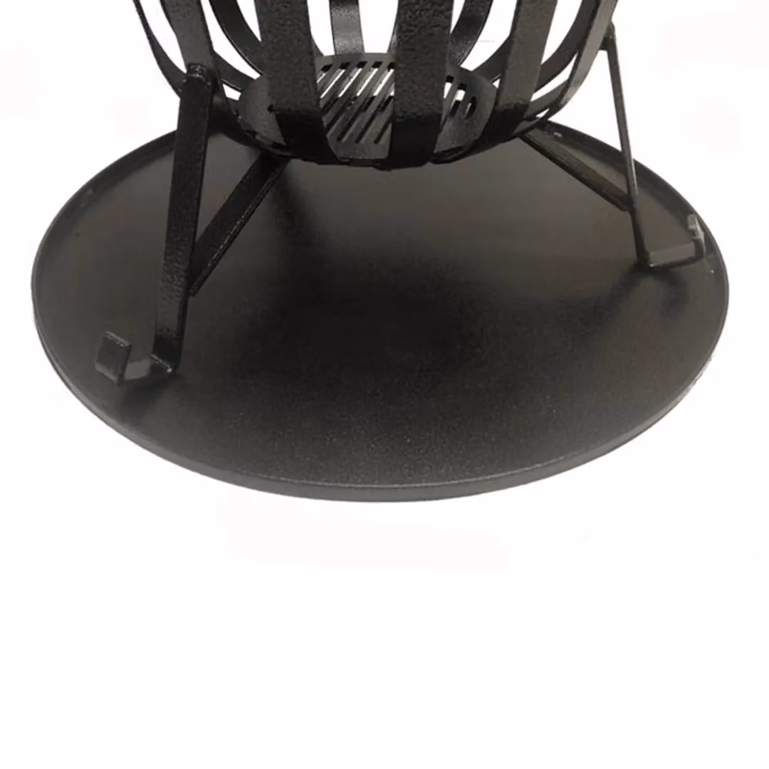 Poppyforge Steel Brazier Ash Pan in Black, W: 50.8 cm, D: 50.8 cm, H: 0.8 cm – 2