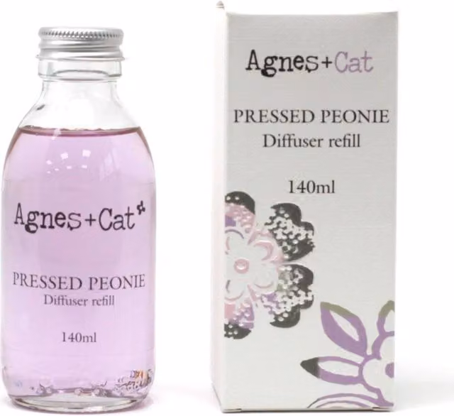 KDMD Agnes + Cat Pressed Peonies Reed Diffuser Refill, Lavender, 150ml