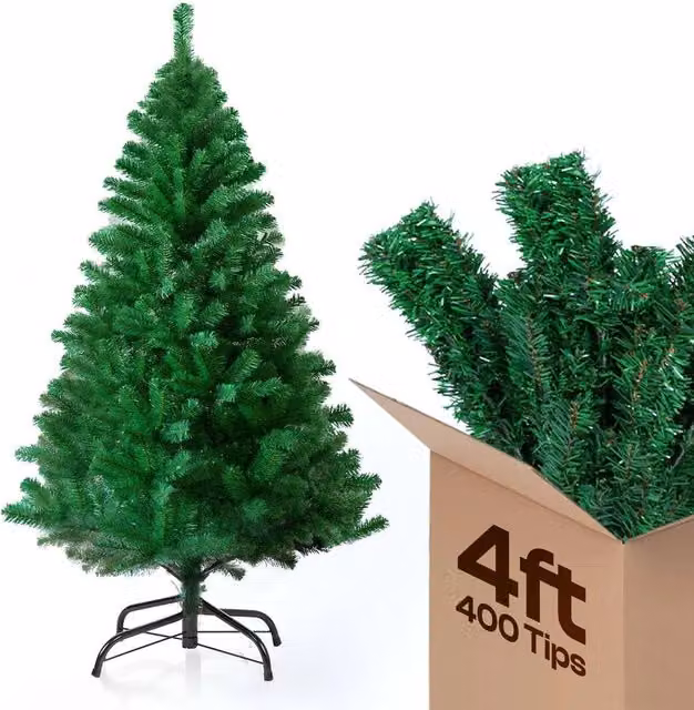 NESTLUNE Premium Realistic Artificial Christmas Tree in Green, H 100 cm x W 15 cm