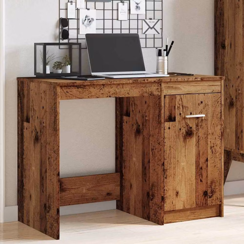 Berkfield Home Modern Writing Desk in Brown, W/D/H: 100 x 50 x 76 cm – 2